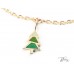 Коледна Детска Гривна 14К Жълто Злато с Коледни Емайлирани Играчки Bloom Jewellery